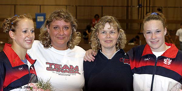 Ottawa Gym Club: Melanie Banville, Tobie Gorman, Lori Ierullo, Heather Purnell
