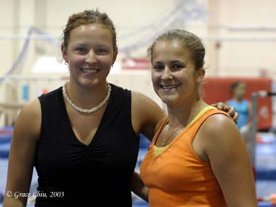 Olympians Crystal Gilmore and Michelle Conway