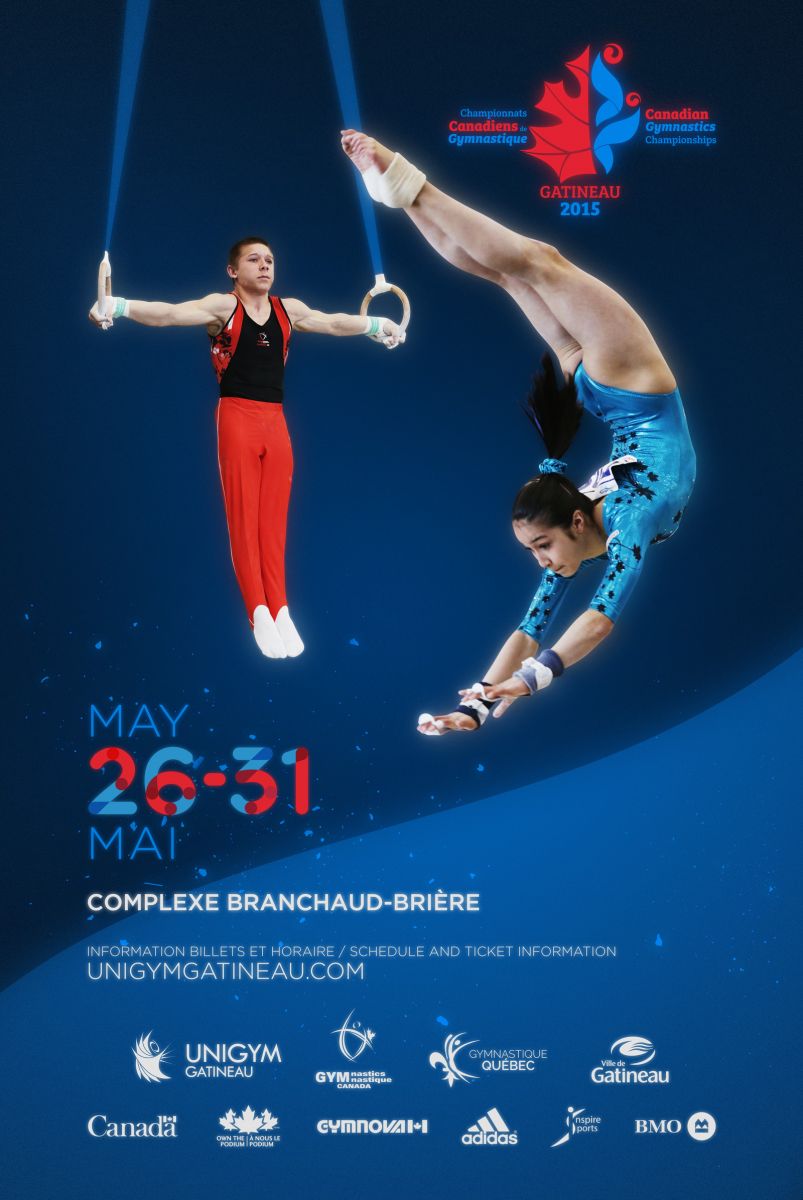 2015 Canadian Artistic Gymnastics Championships poster